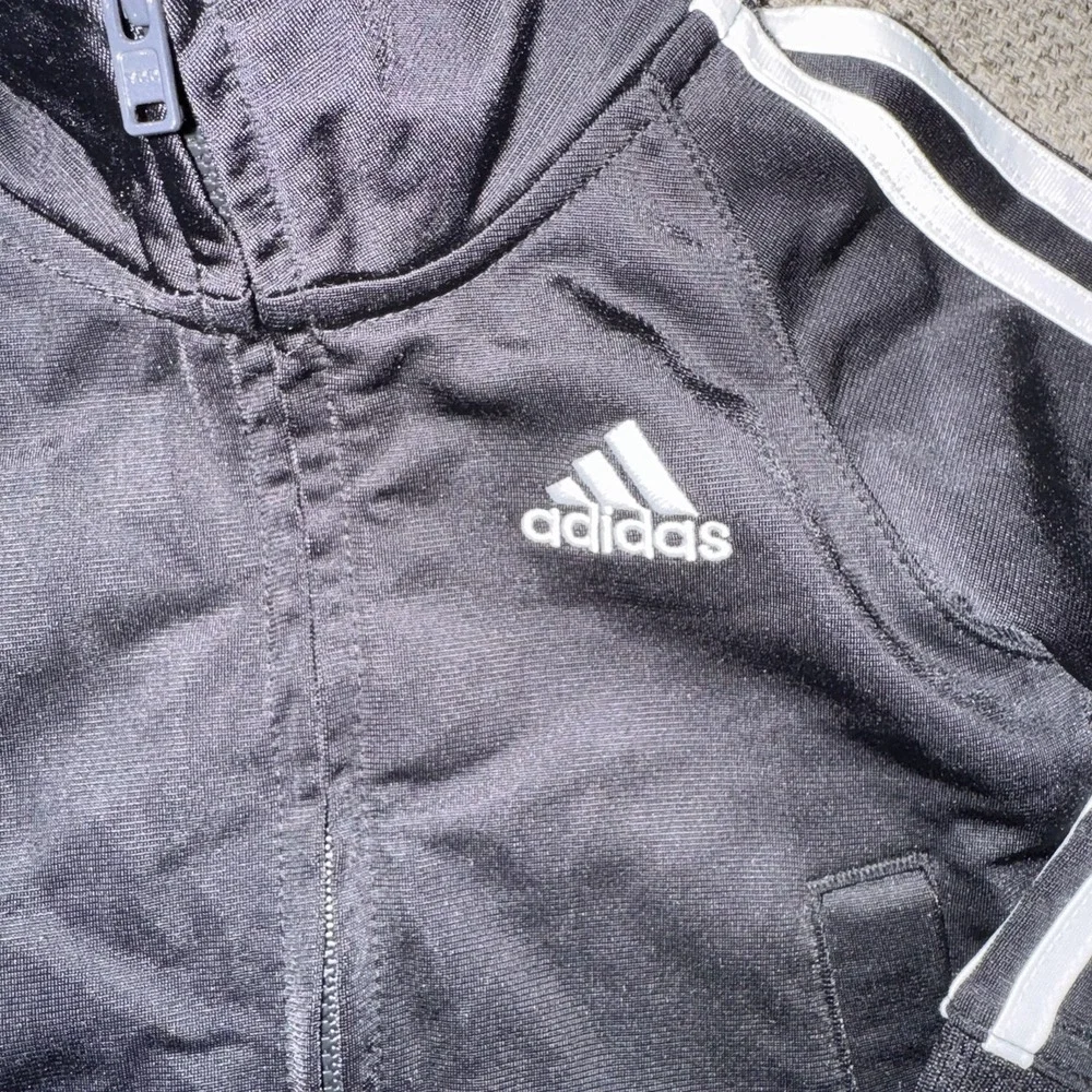 Adidas Baby Tracksuit‎ Set Black Jacket (12M) & Disney Pants (18M) Outfit